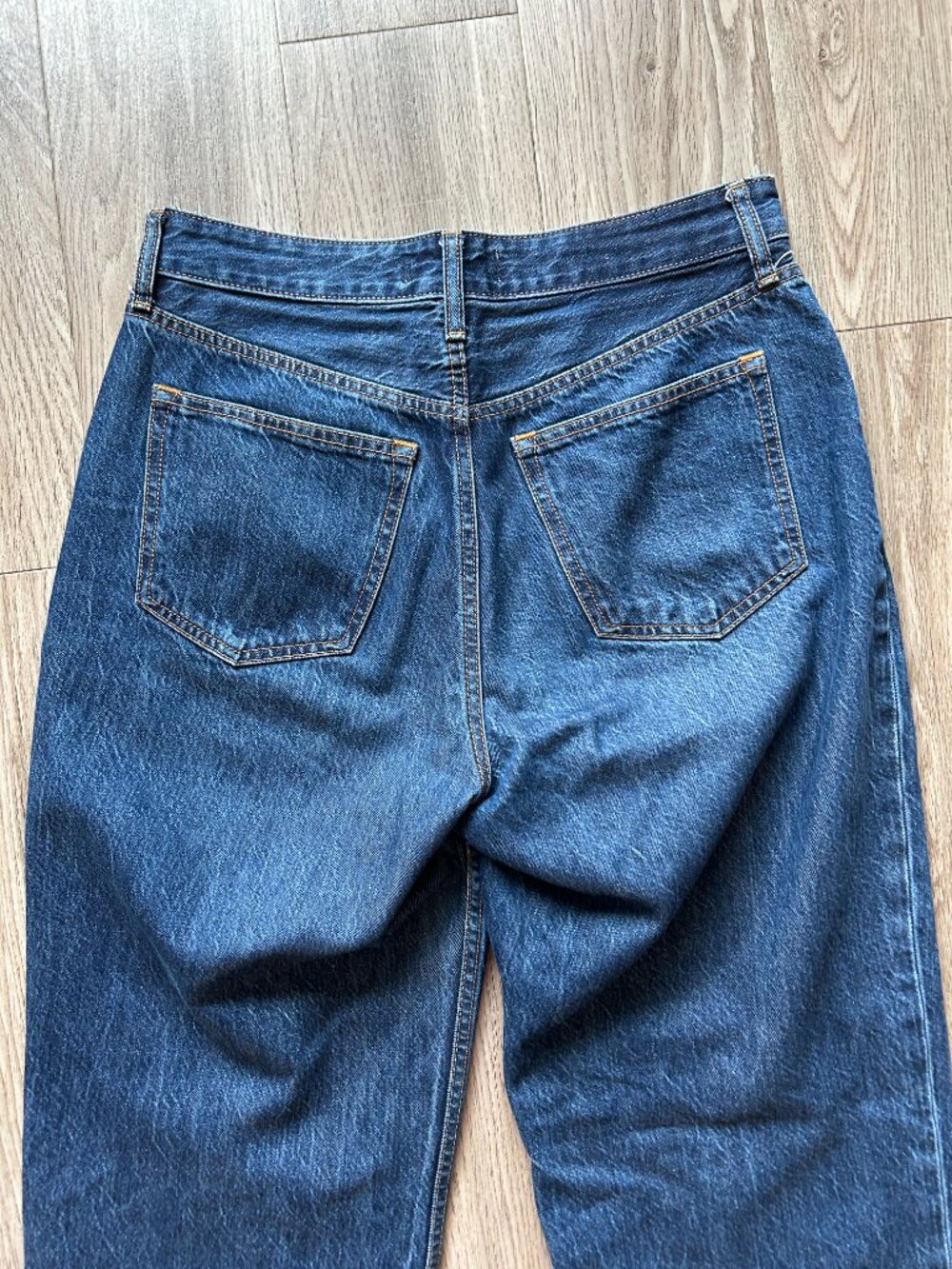 Abercrombie & Fitch The Loose High Rise Wide Leg Jean Curve Love Dark Wash Sz 6 - Picture 9 of 9